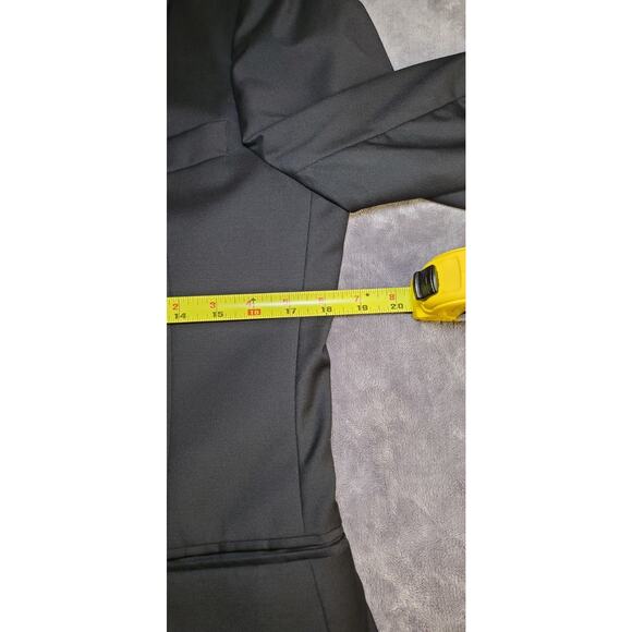 J Crew Mens 38R Blazer Sport Coat Black Half Lined Fabric Wool Made In Mexico Cl - Picture 3 of 10